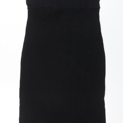 Seraphine Women Black XL Maternity Bodycon Sleeveless Dress