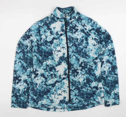 Marks and Spencer Women's Blue Fleece Full Zip Jacket Size 12