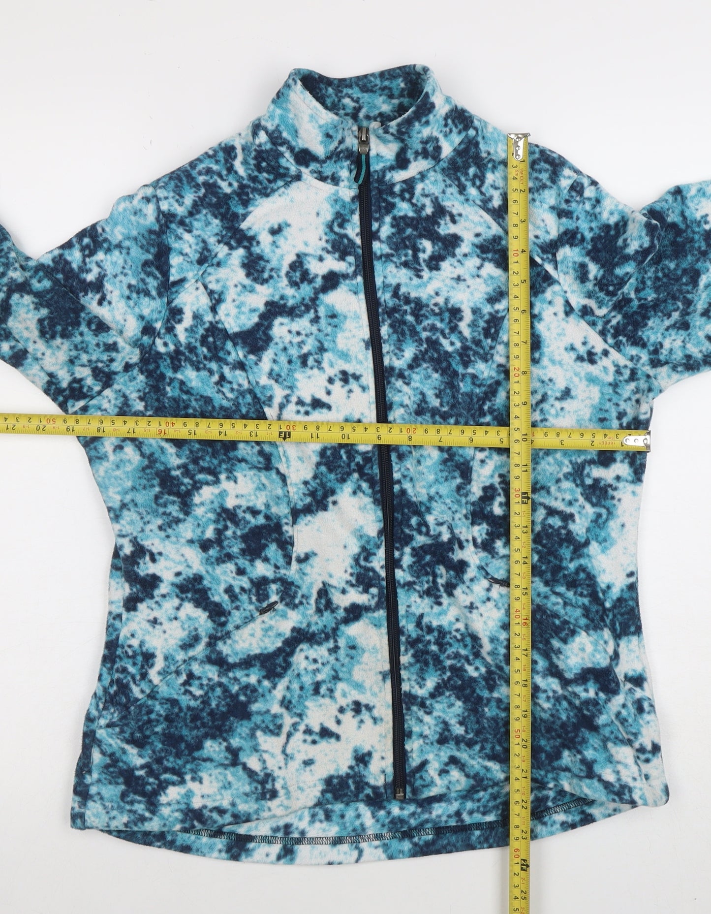 Marks and Spencer Women's Blue Fleece Full Zip Jacket Size 12