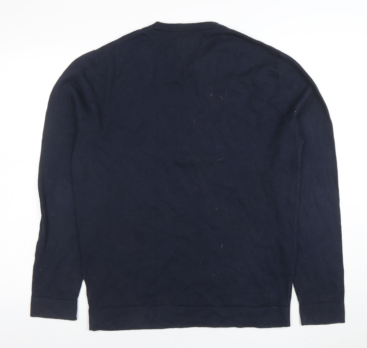 Jack Wills Men's Blue Cotton Crew Neck Pullover Jumper L