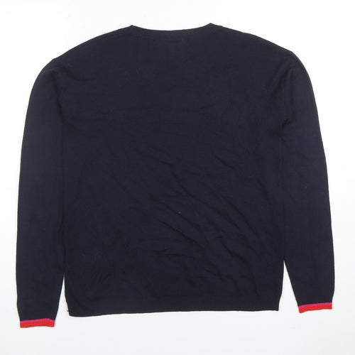 Next Women's Blue LOVE Jumper Size 8 Crew Neck Pullover