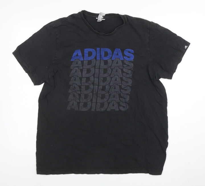 Adidas Men's Black XL Graphic Logo Sports T-Shirt