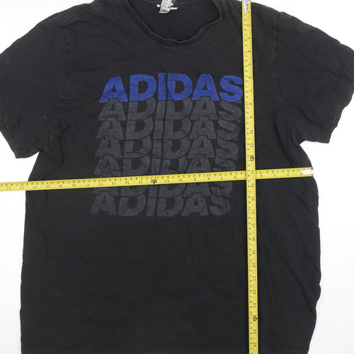 Adidas Men's Black XL Graphic Logo Sports T-Shirt