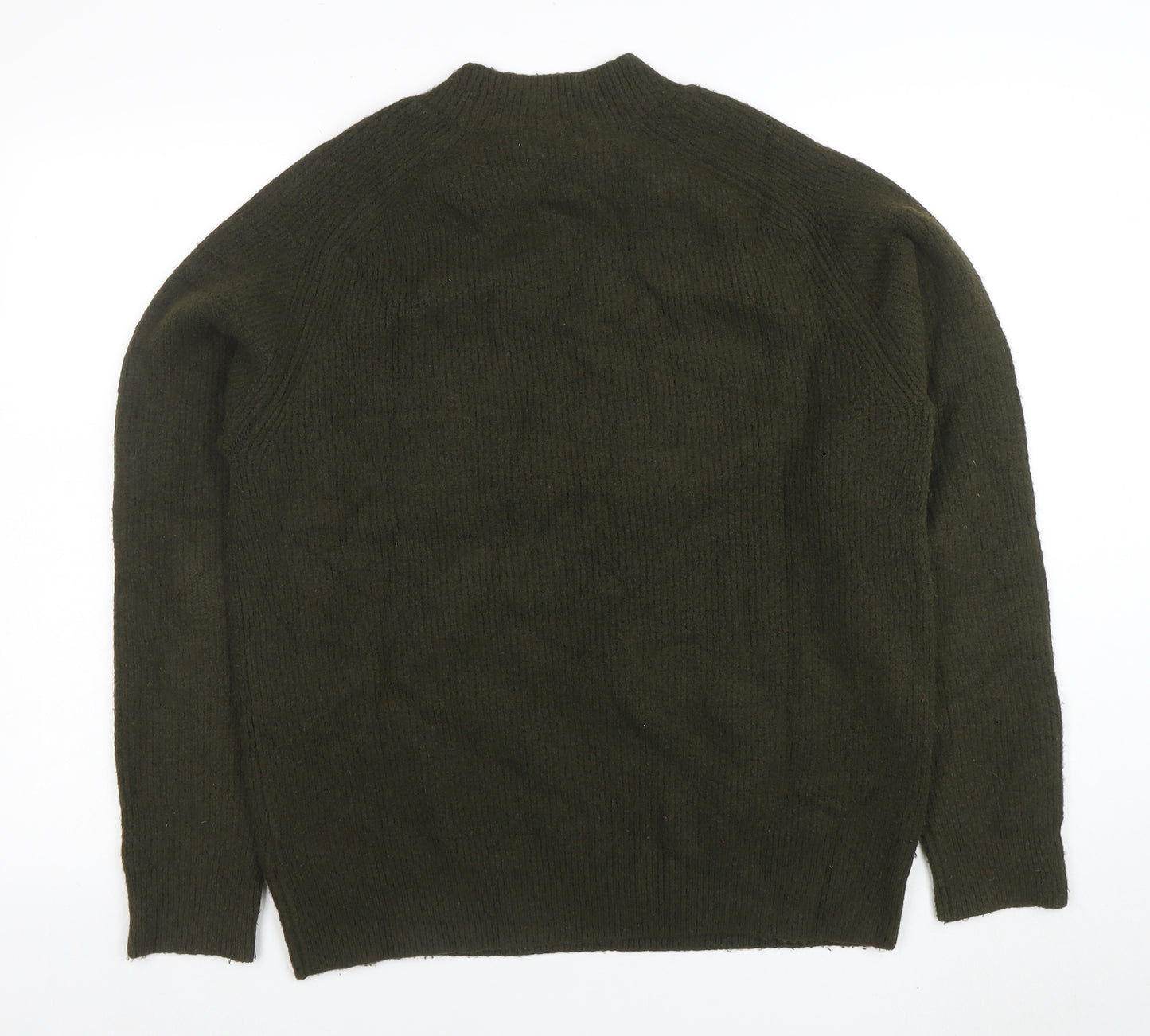 Marks and Spencer Women’s Green Wool Blend Crew Neck Jumper L