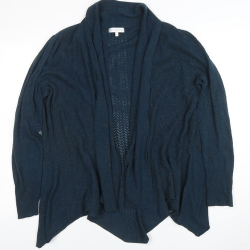 Rocha John Rocha Womens Navy Blue Size 18 Cardigan Long Sleeve Knit