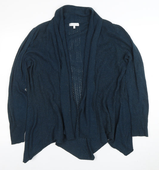 Rocha John Rocha Womens Navy Blue Size 18 Cardigan Long Sleeve Knit
