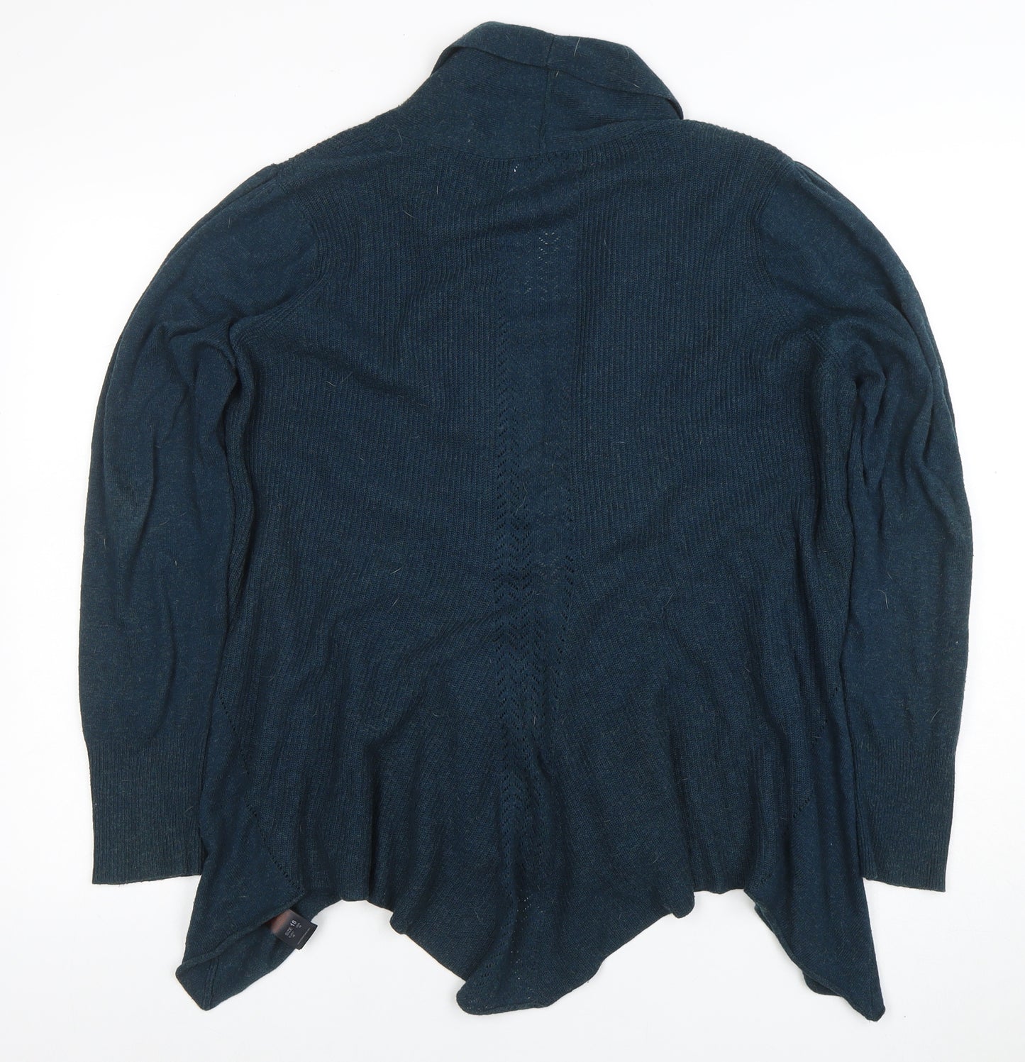 Rocha John Rocha Womens Navy Blue Size 18 Cardigan Long Sleeve Knit