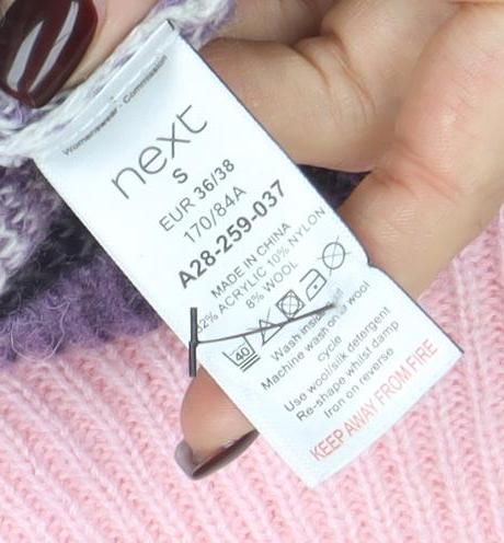 Next Womens Multicoloured Animal Print Mock Neck Jumper Size S