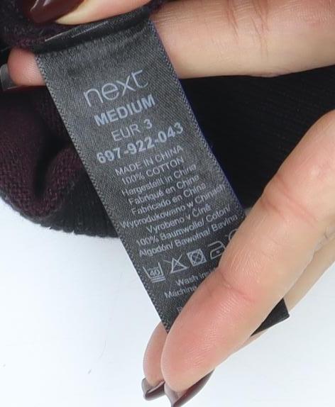 Next Men’s Red Check Crew Neck Cotton Jumper Medium