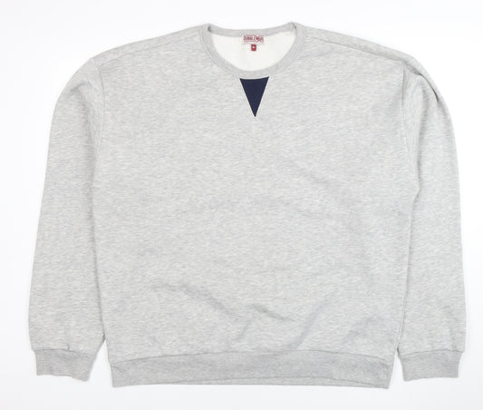 Dubbleware Men's Grey XL Crew Neck Pullover Sweatshirt