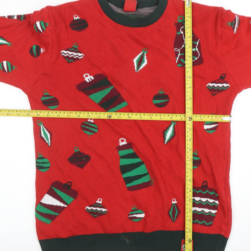Starbucks Women’s Red Christmas Crew Neck Pullover Jumper Size L