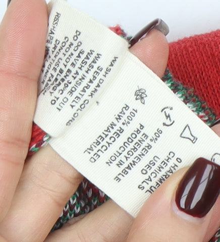 Starbucks Women’s Red Christmas Crew Neck Pullover Jumper Size L