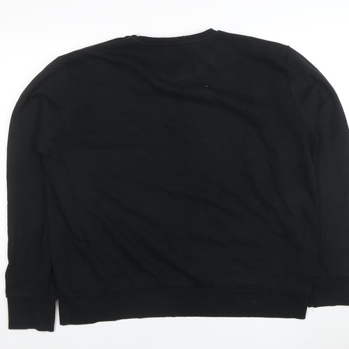 Pac-Man by Bravado Men's Black 2XL Pullover Crew Neck Sweatshirt