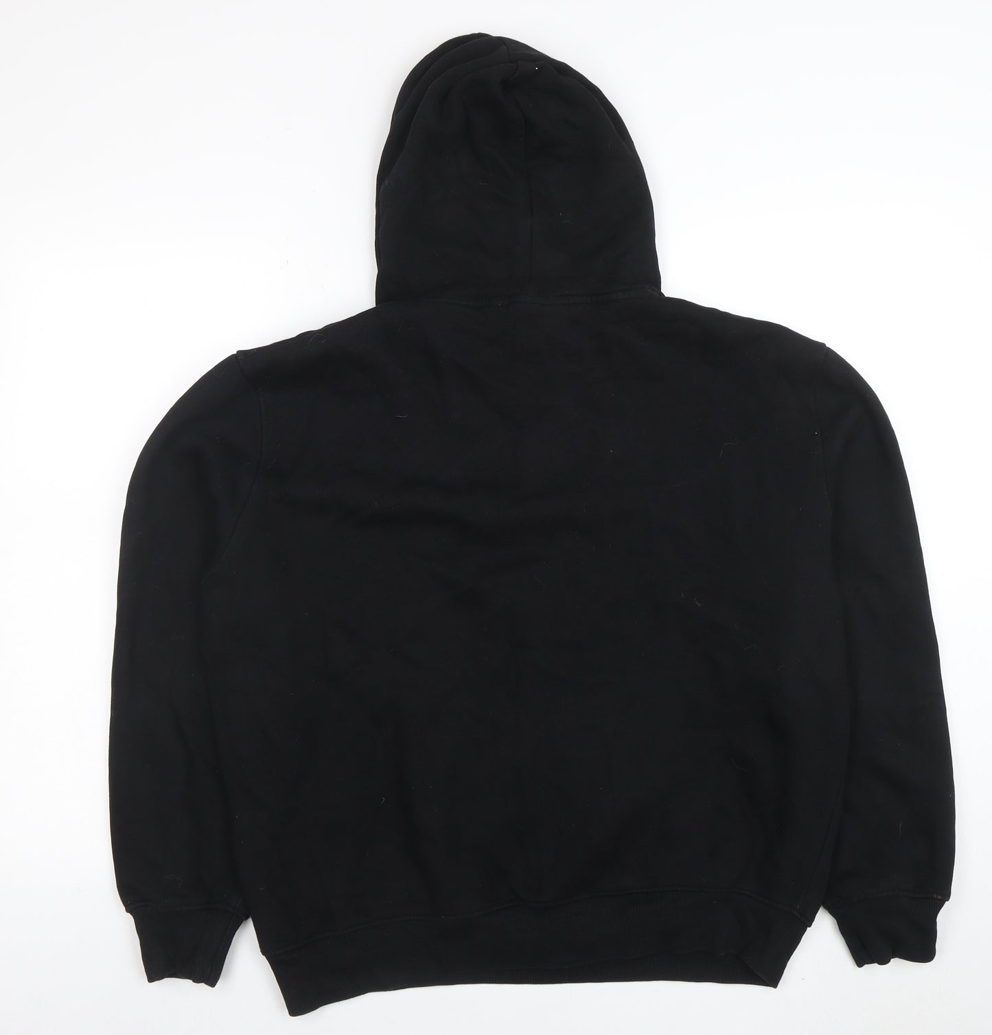 Closure London Men’s Black Pullover Hoodie L Graphic Logo Fleece