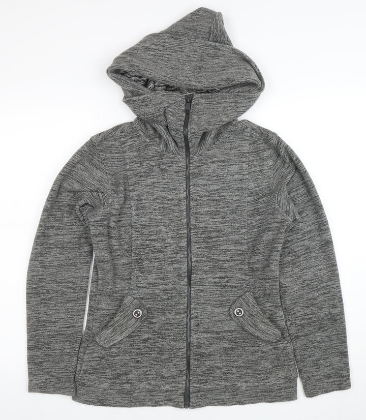 Merrell Women Grey XS Hooded Full Zip Jacket Polyester Lined