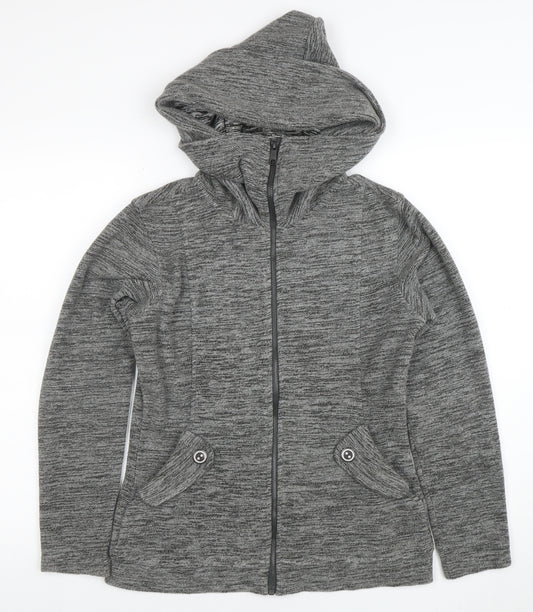 Merrell Women Grey XS Hooded Full Zip Jacket Polyester Lined