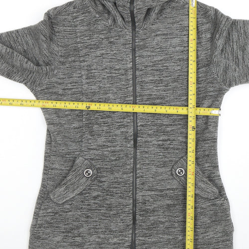 Merrell Women Grey XS Hooded Full Zip Jacket Polyester Lined