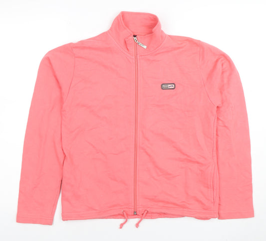 Slazenger Girls Pink Full Zip Hoodie 13-14 Years Cotton Sportswear