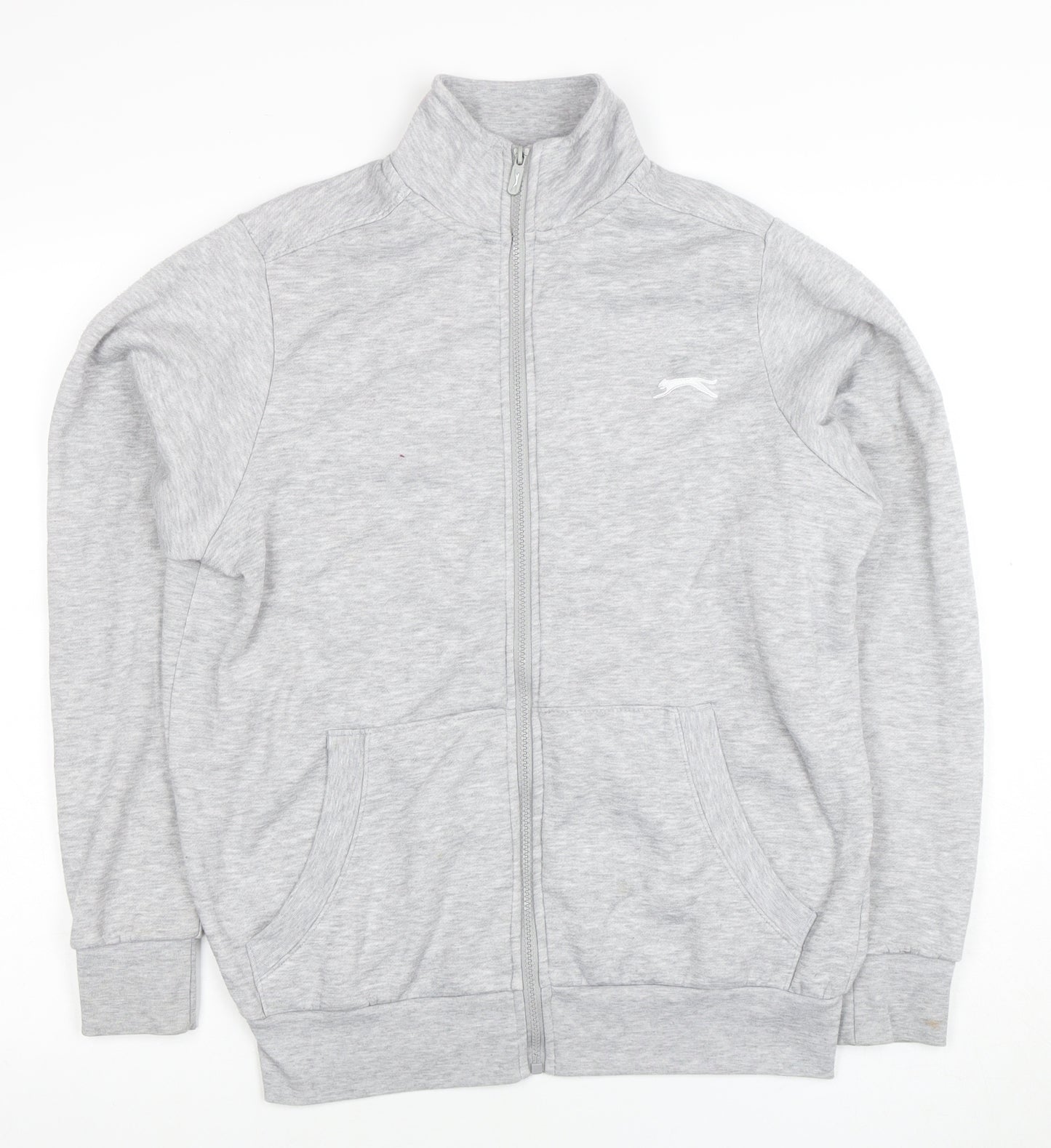 Slazenger Women's Grey XS Full Zip Sweatshirt with Logo