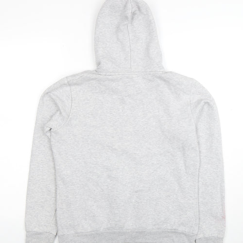 Puma Women’s Grey Pullover Hoodie Size 12 Classic Logo Hooded Sweatshirt