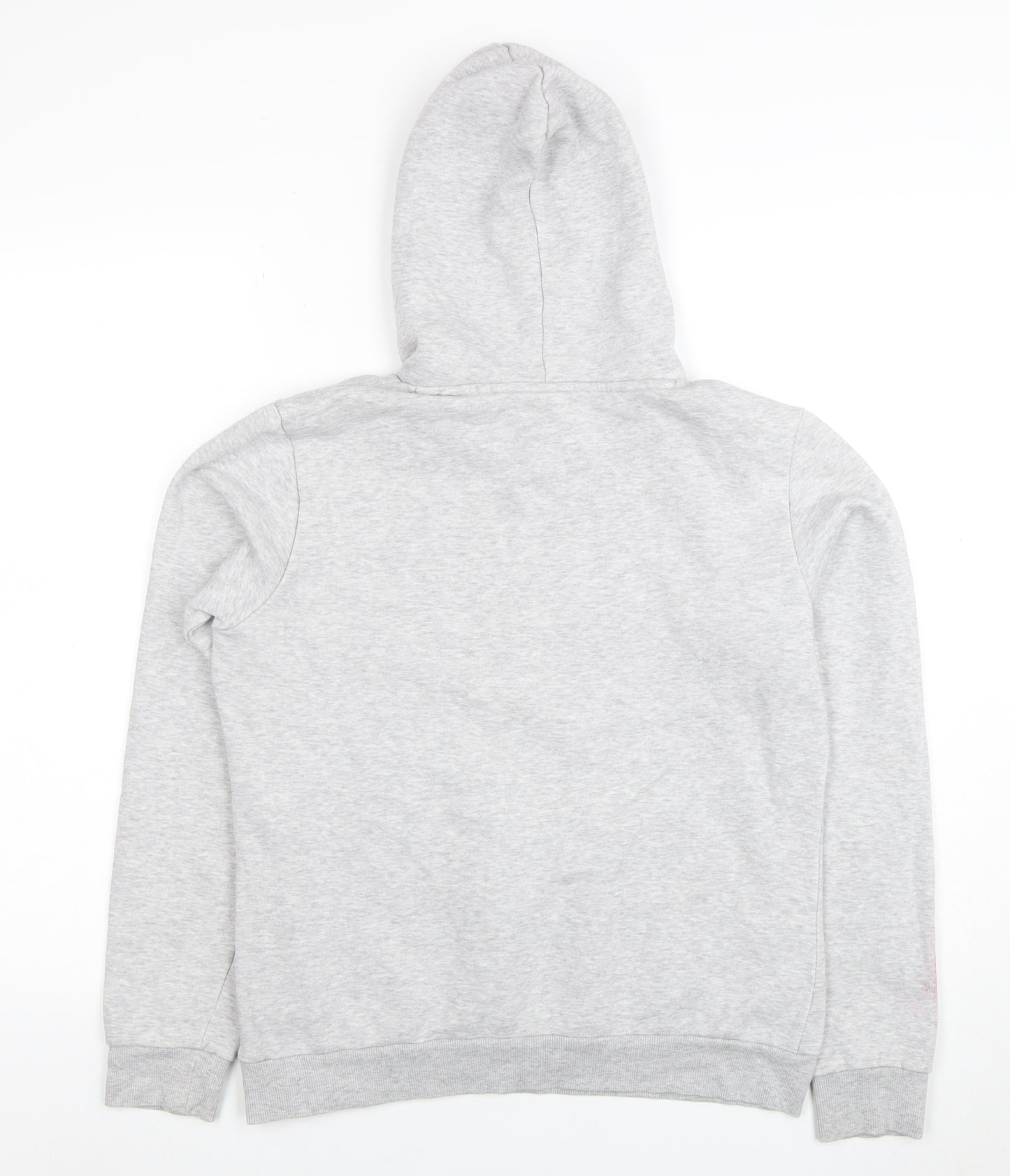 Puma Women’s Grey Pullover Hoodie Size 12 Classic Logo Hooded Sweatshirt