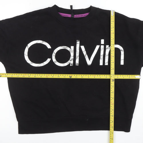Calvin Klein Performance Women Black Medium Logo Pullover Sweatshirt