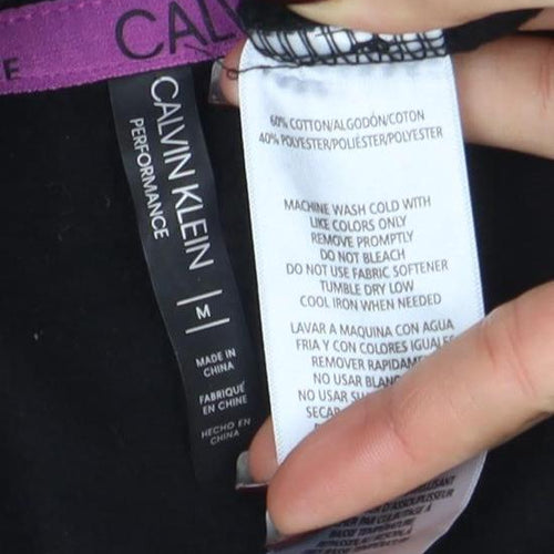Calvin Klein Performance Women Black Medium Logo Pullover Sweatshirt