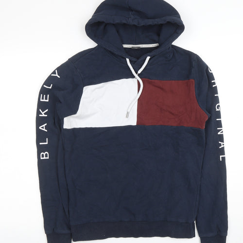 Blakely Original Men’s Blue XS Pullover Hoodie with Logo