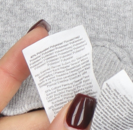 Beloved Woman Grey XL Pullover Sweatshirt Sophisticated Print