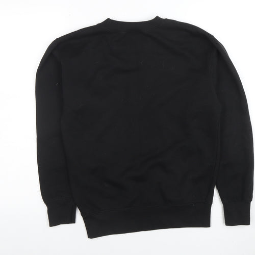 PrettyLittleThing Womens Black XS Chicago Crew Neck Sweatshirt