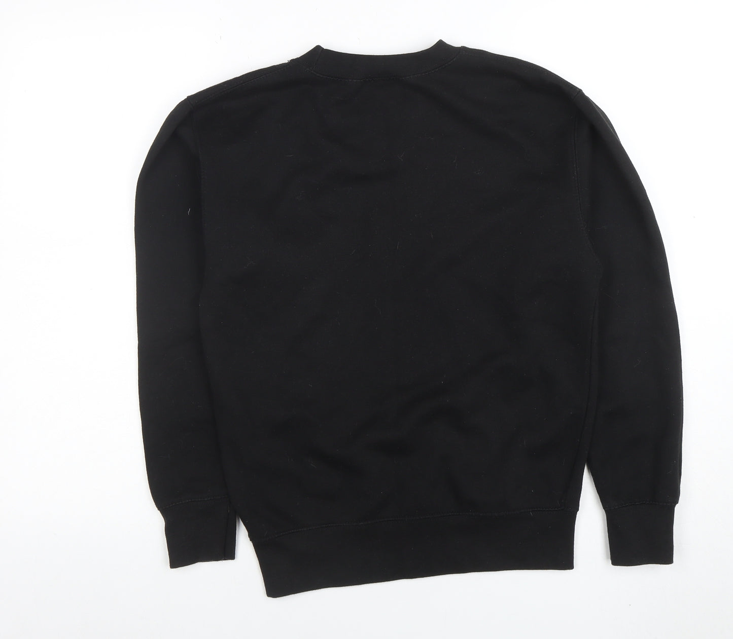 PrettyLittleThing Womens Black XS Chicago Crew Neck Sweatshirt