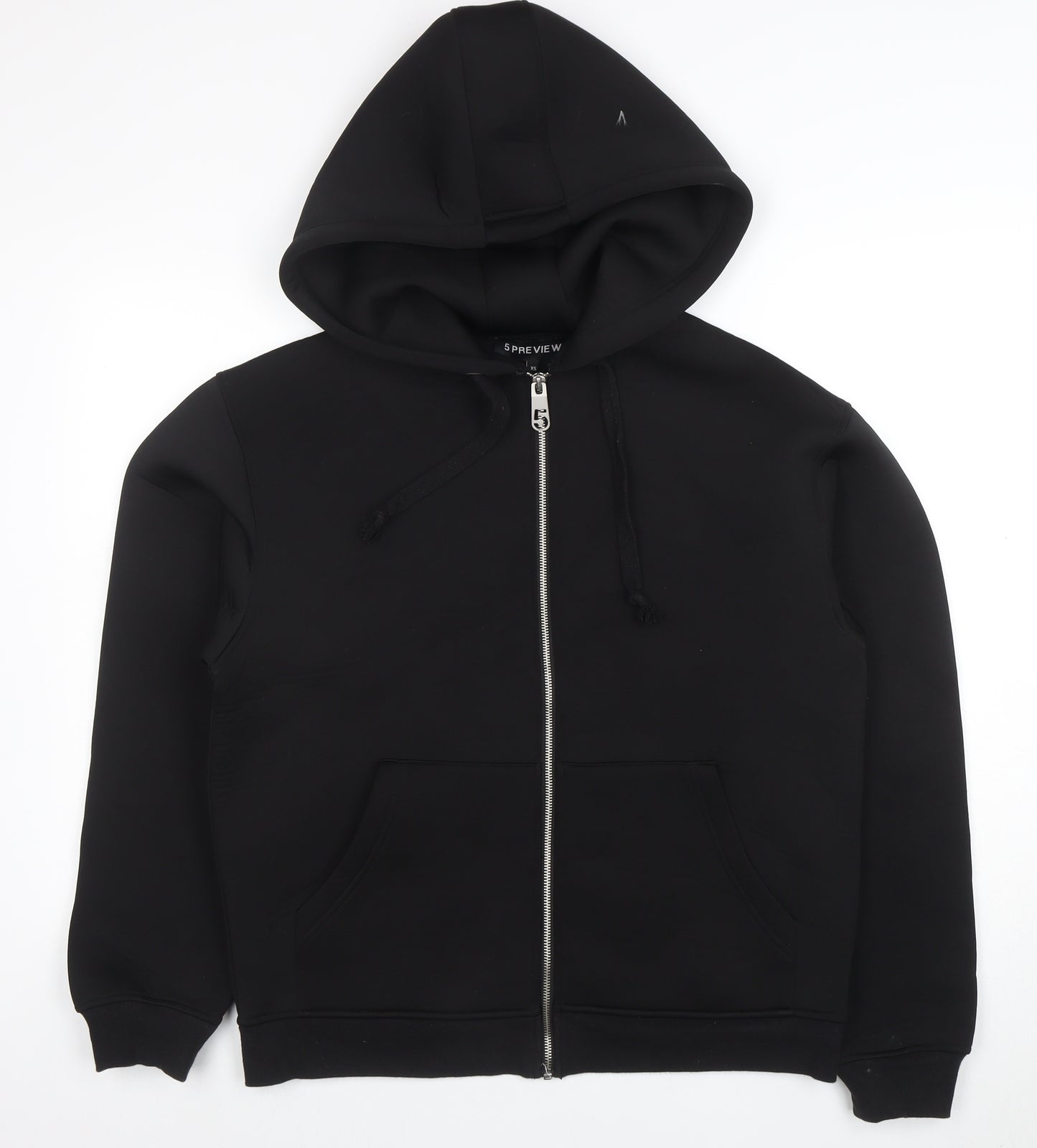 5 Preview Unisex Black XS Full Zip Hoodie with Logo Print