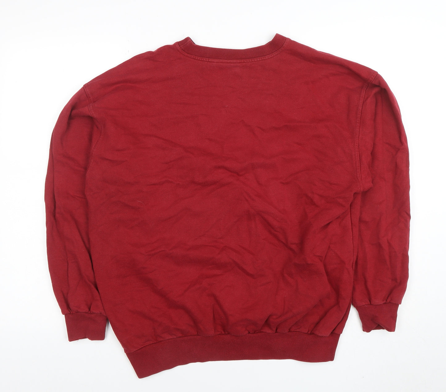Eagle No1 Basicwear Men's Red Small Crew Neck Pullover Sweatshirt