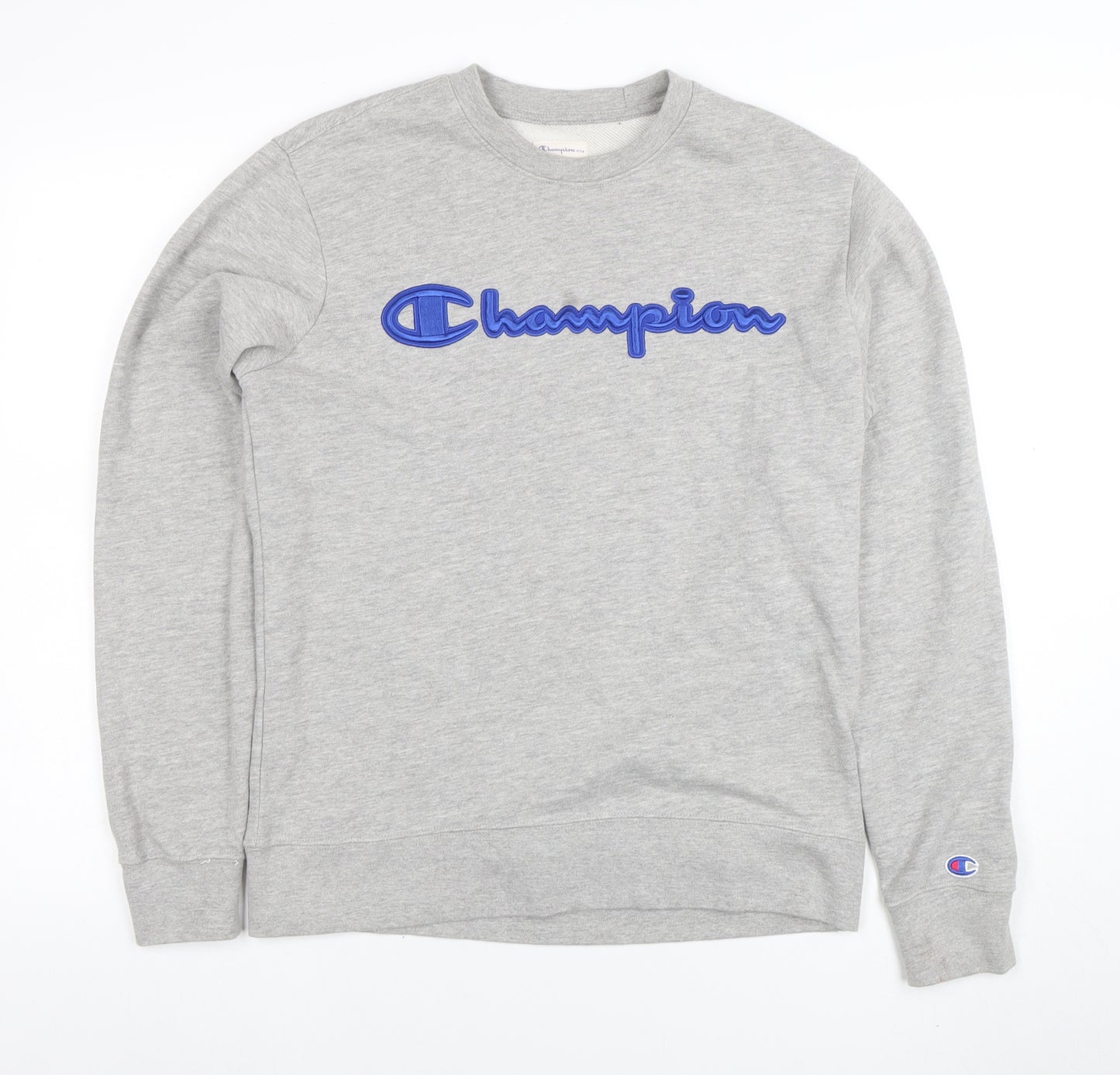 Champion Men’s Grey Small Crew Neck Pullover Sweatshirt