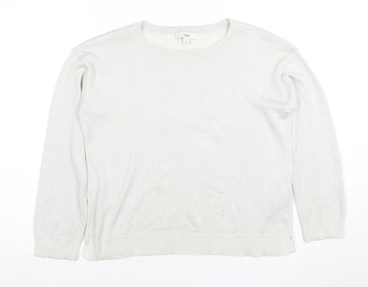 Marks and Spencer Women's Ivory Knit Long Sleeve Top Size S