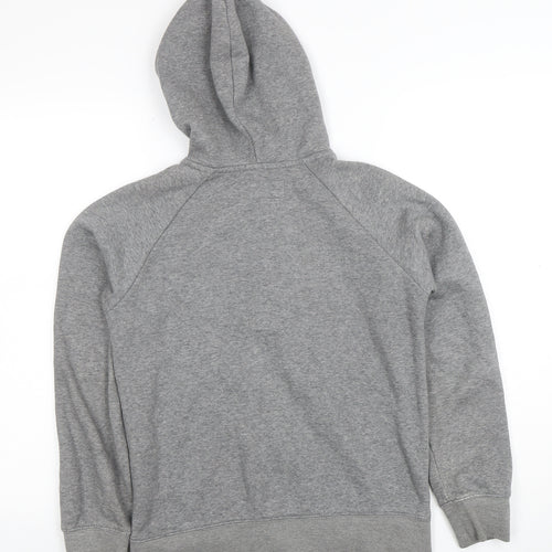 Jordan Boys Grey Full Zip Hoodie 12-13 Years Cotton Blend
