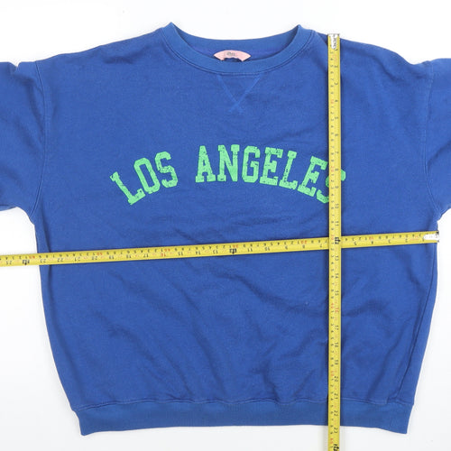 Boux Avenue Women's Blue Los Angeles Pullover Sweatshirt UK 12