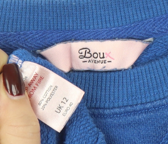 Boux Avenue Women's Blue Los Angeles Pullover Sweatshirt UK 12