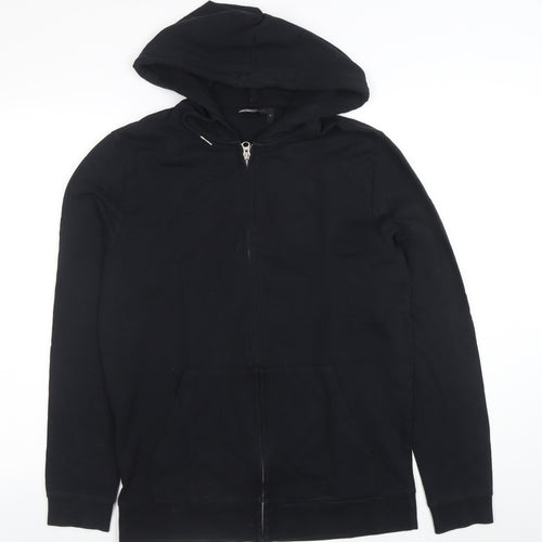 ASOS Men’s Black Full Zip Hoodie Size S Regular Fit