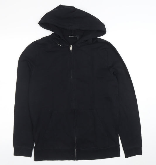 ASOS Men’s Black Full Zip Hoodie Size S Regular Fit