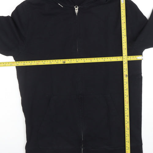 ASOS Men’s Black Full Zip Hoodie Size S Regular Fit