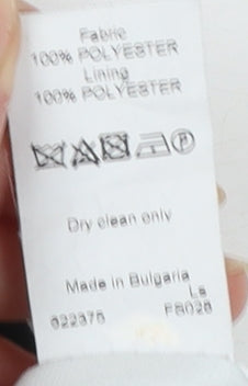 River Island Women Black Size 10 Tailored Single-Breasted Blazer