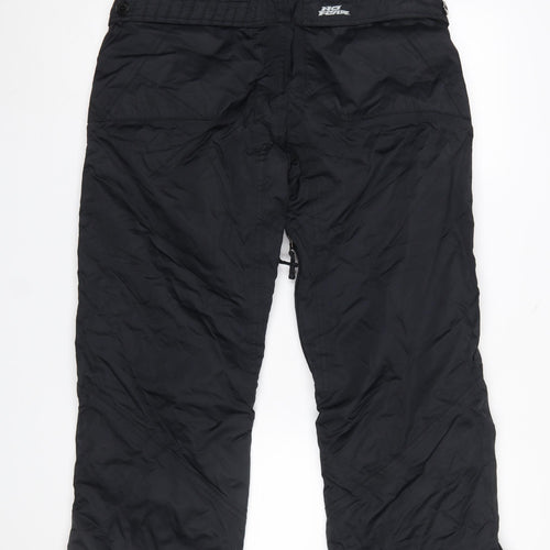 No Fear Men’s Black Snow Pants S Waterproof Insulated Winter Trousers