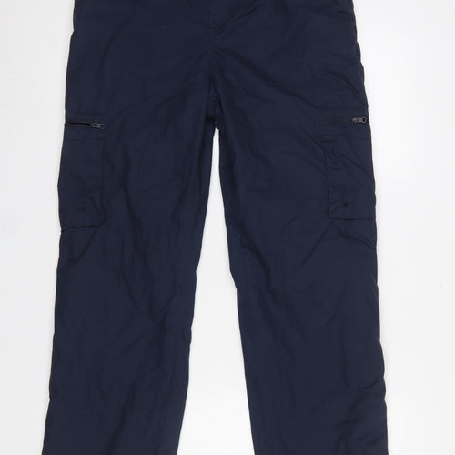 Mountain Warehouse Men's Blue Cargo Trousers Size 30 Winter Trek II