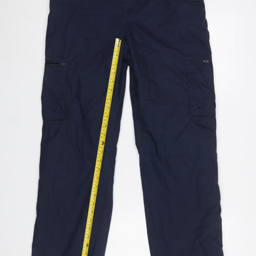 Mountain Warehouse Men's Blue Cargo Trousers Size 30 Winter Trek II