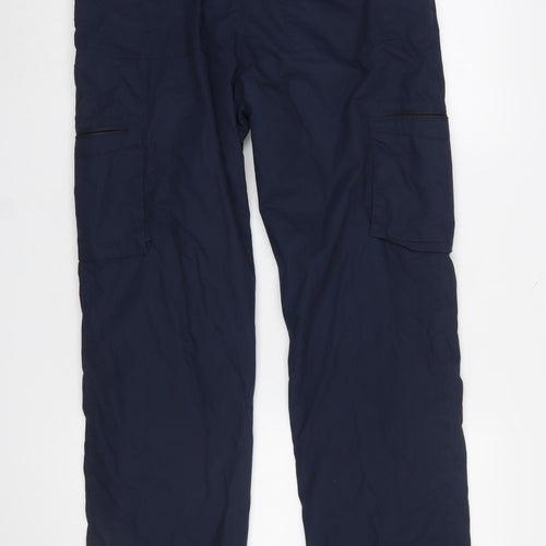 Mountain Warehouse Men's Blue Cargo Trousers Size 30 Winter Trek II