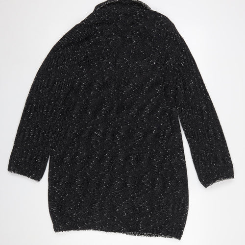 Max Studio Women Black Bouclé Long Blazer Jacket L