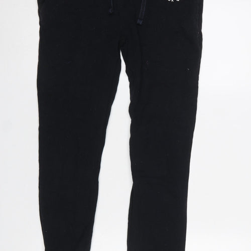 Jack Wills Women’s Black Jogger Trousers Size 10 Cotton Blend