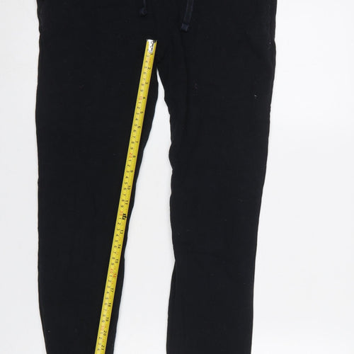 Jack Wills Women’s Black Jogger Trousers Size 10 Cotton Blend