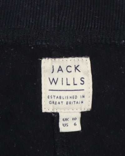 Jack Wills Women’s Black Jogger Trousers Size 10 Cotton Blend